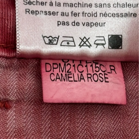 Dear John Womens Red Straight Leg‎ Frayed Ankle Jeans Size 26 - Picture 10 of 11